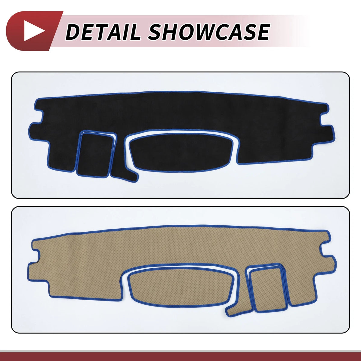 Dashboard Cover Mat for Toyota Roomy Tank (2016-2020) - Black Blue