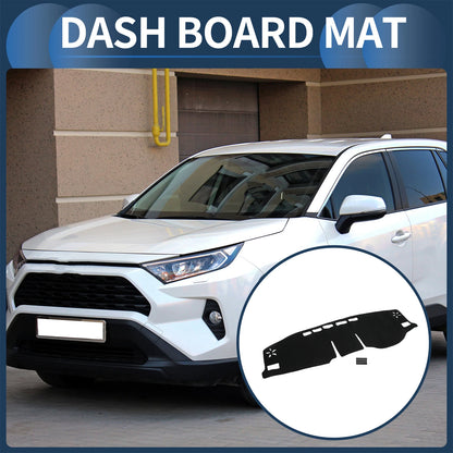 Dashboard Cover Mat for Toyota RAV4 (2020-2024) Sun Protector Pad Black 1 Set