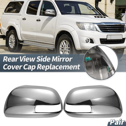 Rearview Mirror Cover Cap Chrome Plated for Toyota Hilux Vigo (2012-2014)