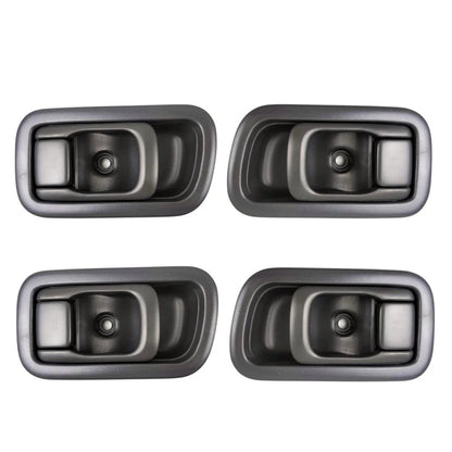 Interior Door Handle Gray Set 4 Fits Nissan Frontier Navara D22 UTE 1998-05 D06