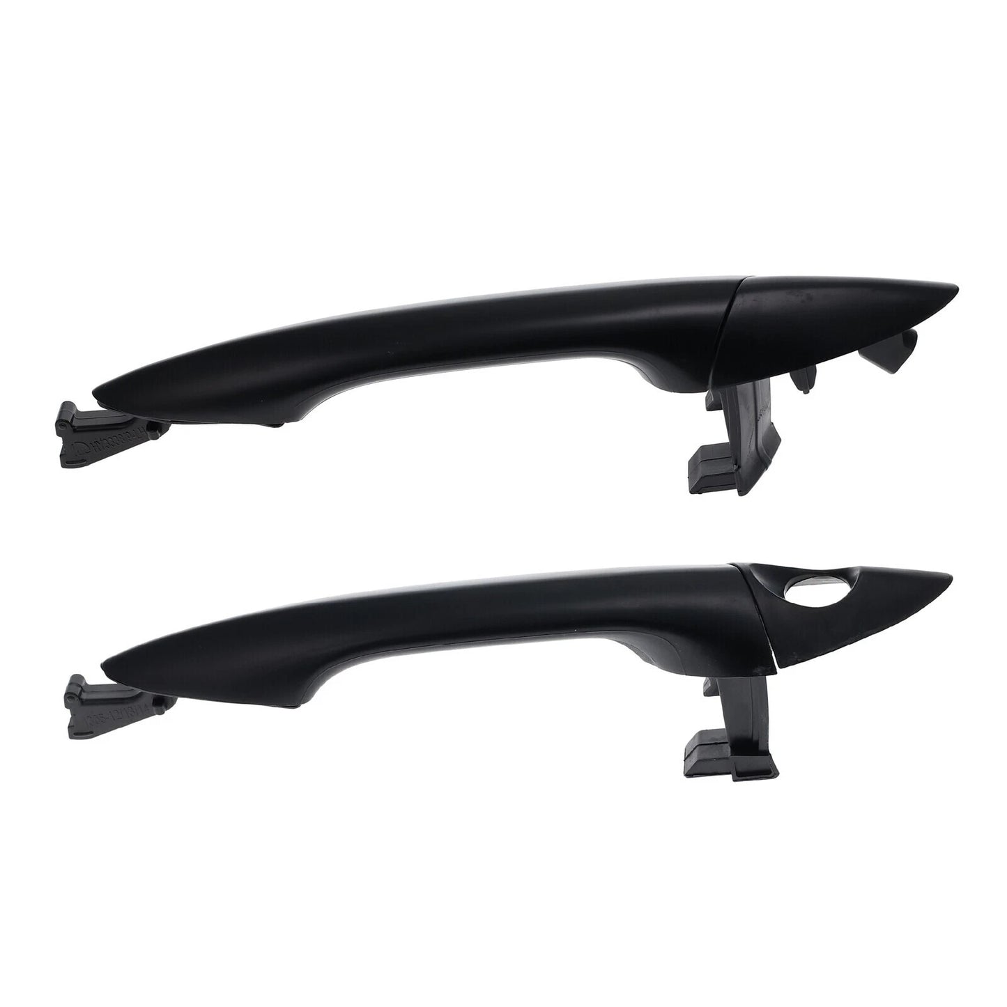 Outer Door Handle Set of 4 for Hyundai Elantra MD (2011-2020) Black Front Rear