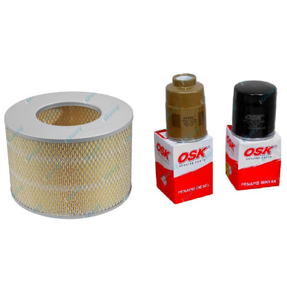 Oil Air Fuel Filter Service Kit for HZJ75 HZJ78 HZJ79 HZJ80 1HZ
