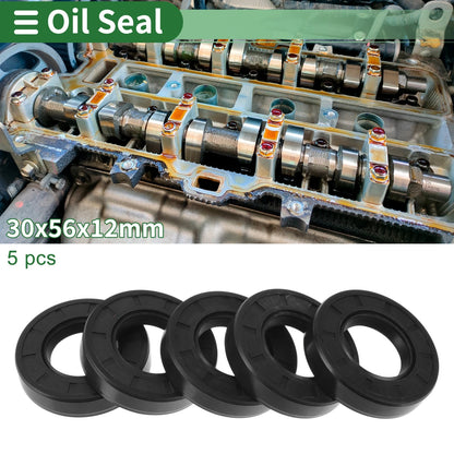 Oil Seal 30x56x12mm Seal Ring Rotary Shaft Seal NBR Rubber 5 x for Make Model