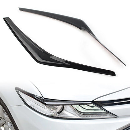 Black Headlight Eyebrow Trim for Toyota Camry SE XSE (2018-2020)