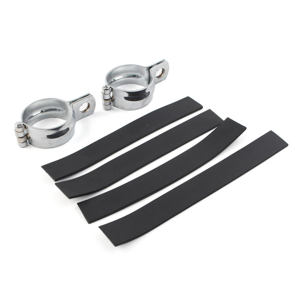 2 x Motorcycle Front Fork Clamp Turn Signal Light Mount Brackets for Make & Model
