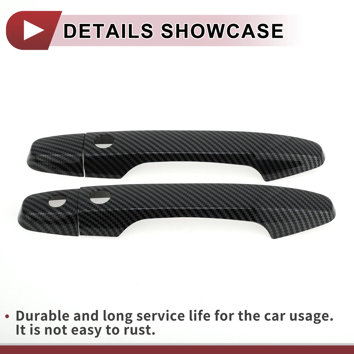 Car Door Handle Cover Set for Honda CR-V (2012-2016) Black ABS
