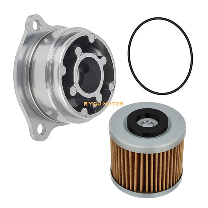 Oil Filter Cover & O-Ring Set For Yamaha V-Star XVS1100 Classic Custom Silverado