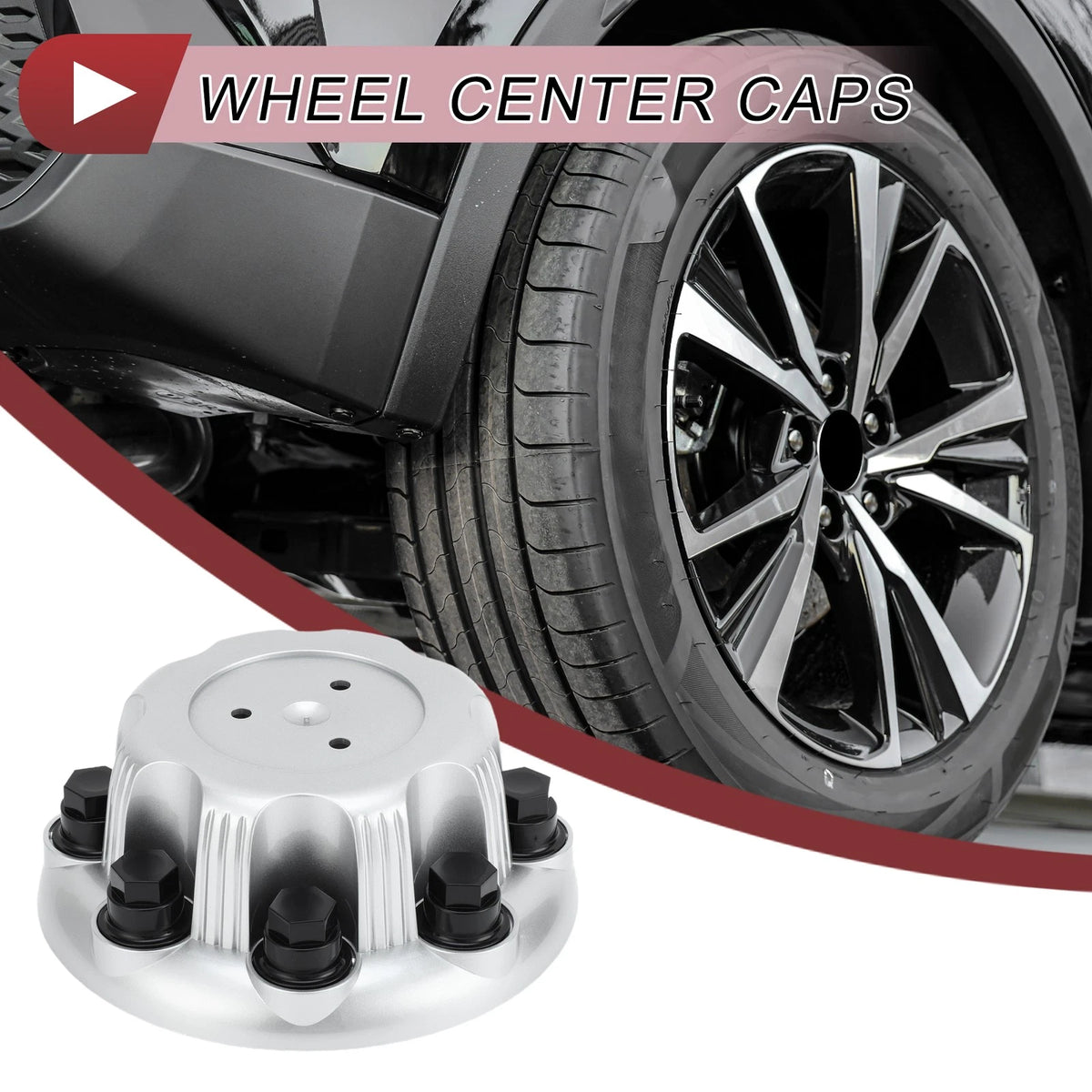 1 Pc Wheel Center Caps for Chevrolet Silverado 2500/3500 Silver Tone Plastic