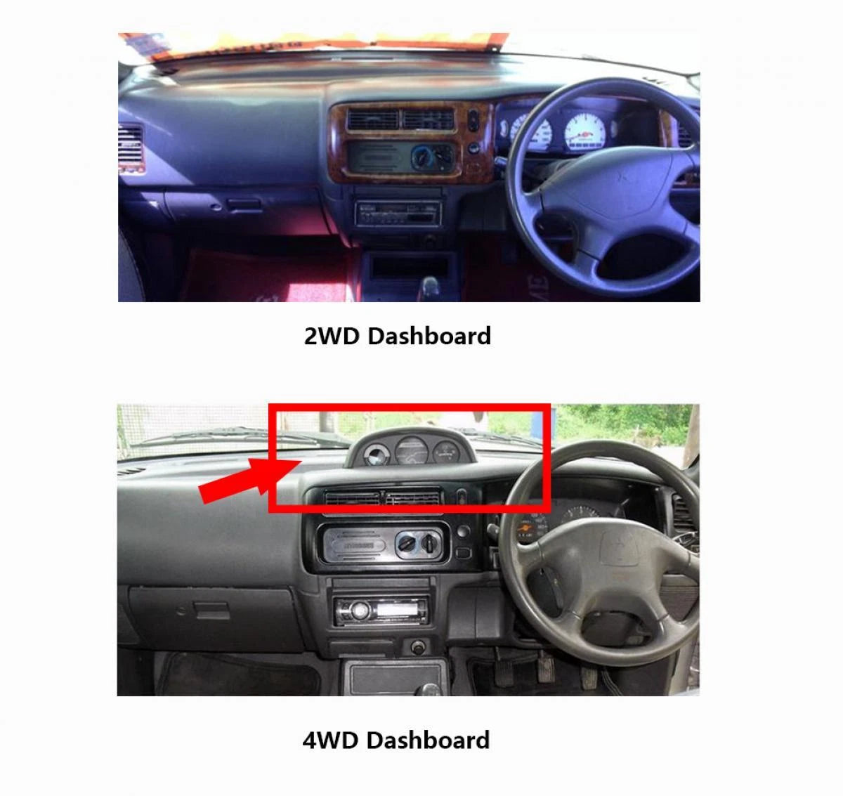 Dashboard Mat Cover for Mitsubishi L200 Warrior (1995-2005)
