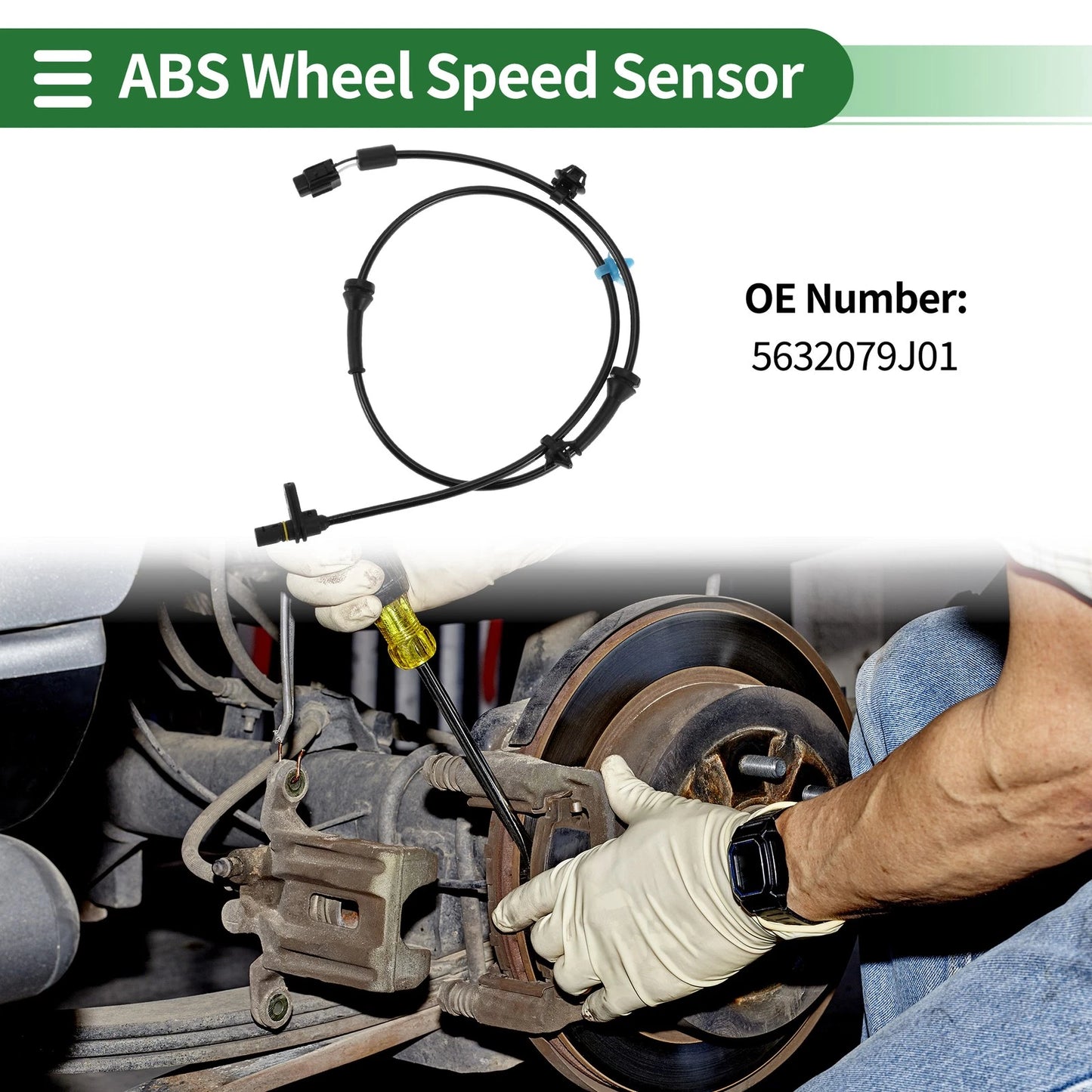 ABS Wheel Speed Sensor for Suzuki SX4 (2008-2012) Rear Left