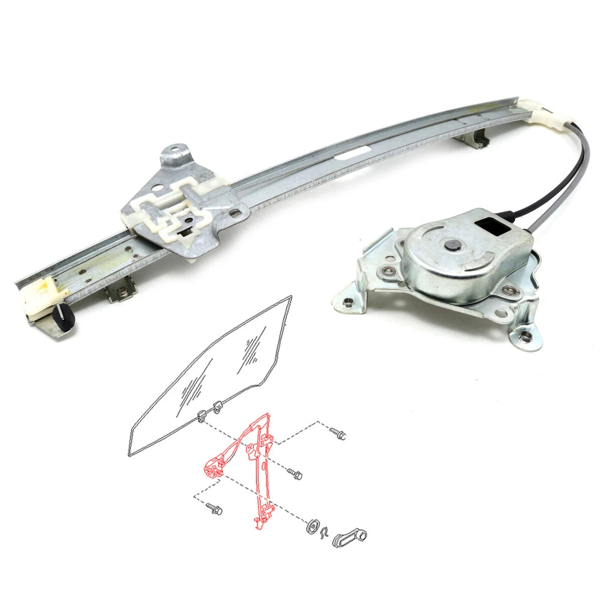 Front Door Window Regulator for Nissan Navara D21 King Cab 1985-1997