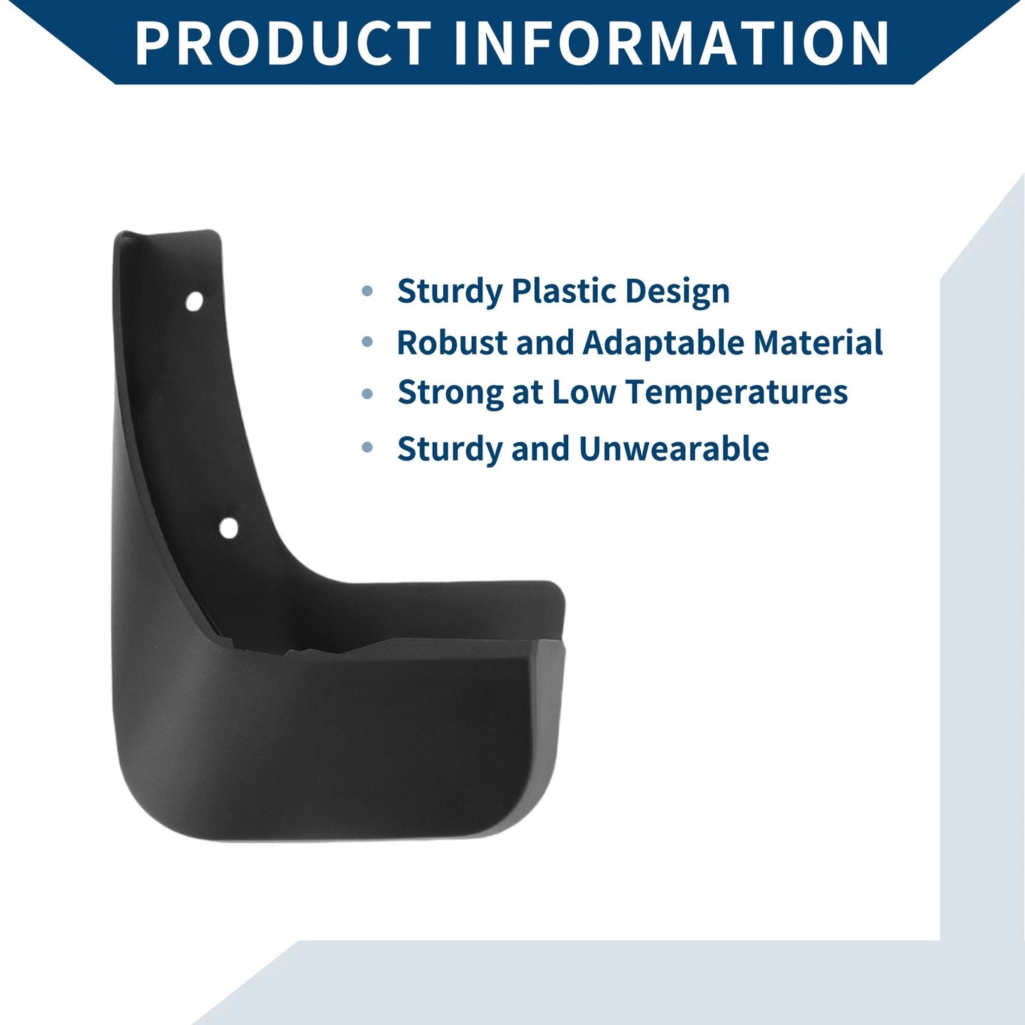Mud Flaps Splash Guards 1 Set for Peugeot 301 (2014-2017)