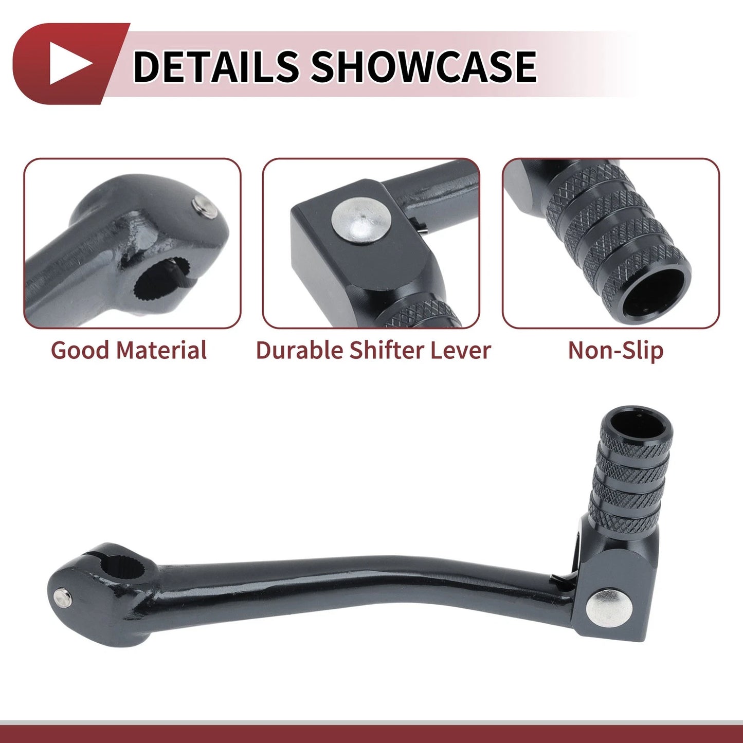 Folding Motorcycle Gear Shifter Lever for Honda CRF50 Titanium Tone