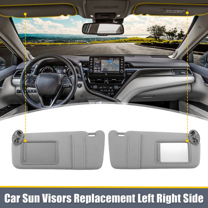 Sun Visor Pair for Toyota Camry (2007-2011) Left Right Side W/O Sunroof Light