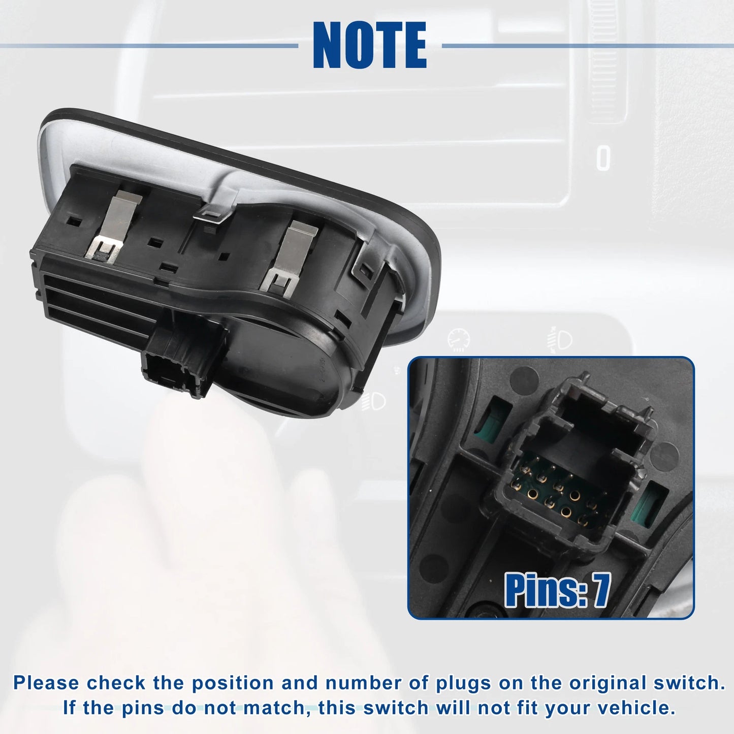 Headlight Lamp Switch Button for Dodge RAM 1500 2500 3500 No.68401933AA