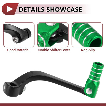 Folding Shifter Lever for Honda CRF110F (2013-2018) Black Green