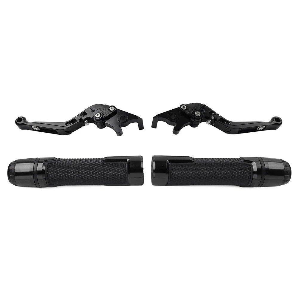 Black Brake Clutch Lever Handlebar Grip Set for BMW F900 F900R F850GS F750GS
