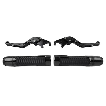 Black Brake Clutch Lever Handlebar Grip Set for BMW F900 F900R F850GS F750GS