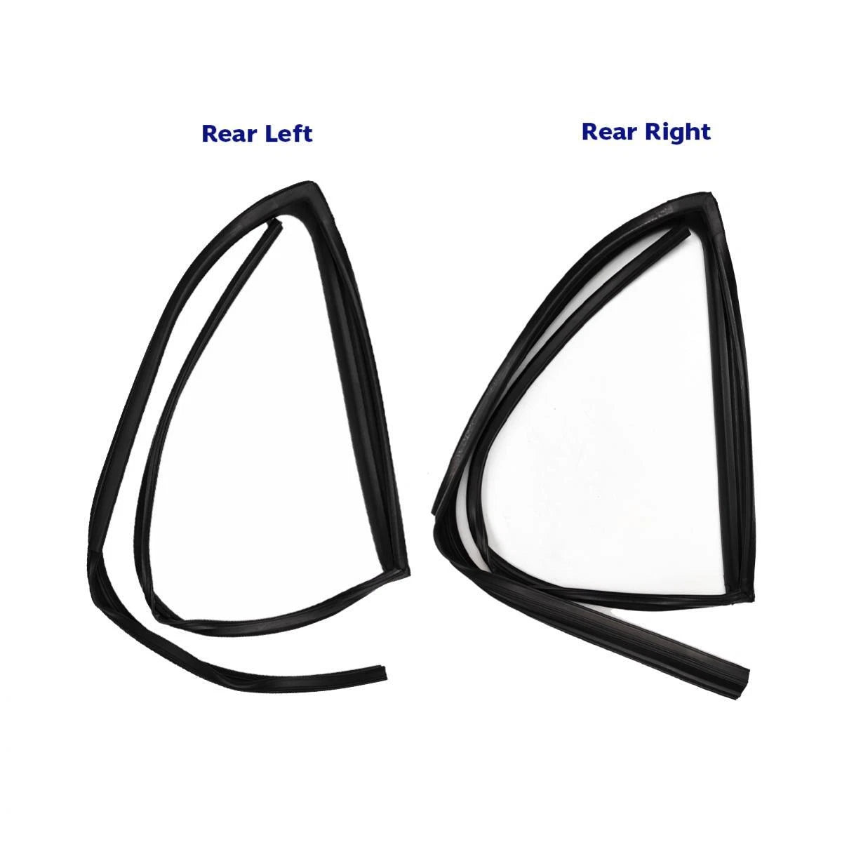 Glass Run Door Channel Rear L+R Fits Nissan Sunny Sentra B13 4D Sedan 90-93 D11