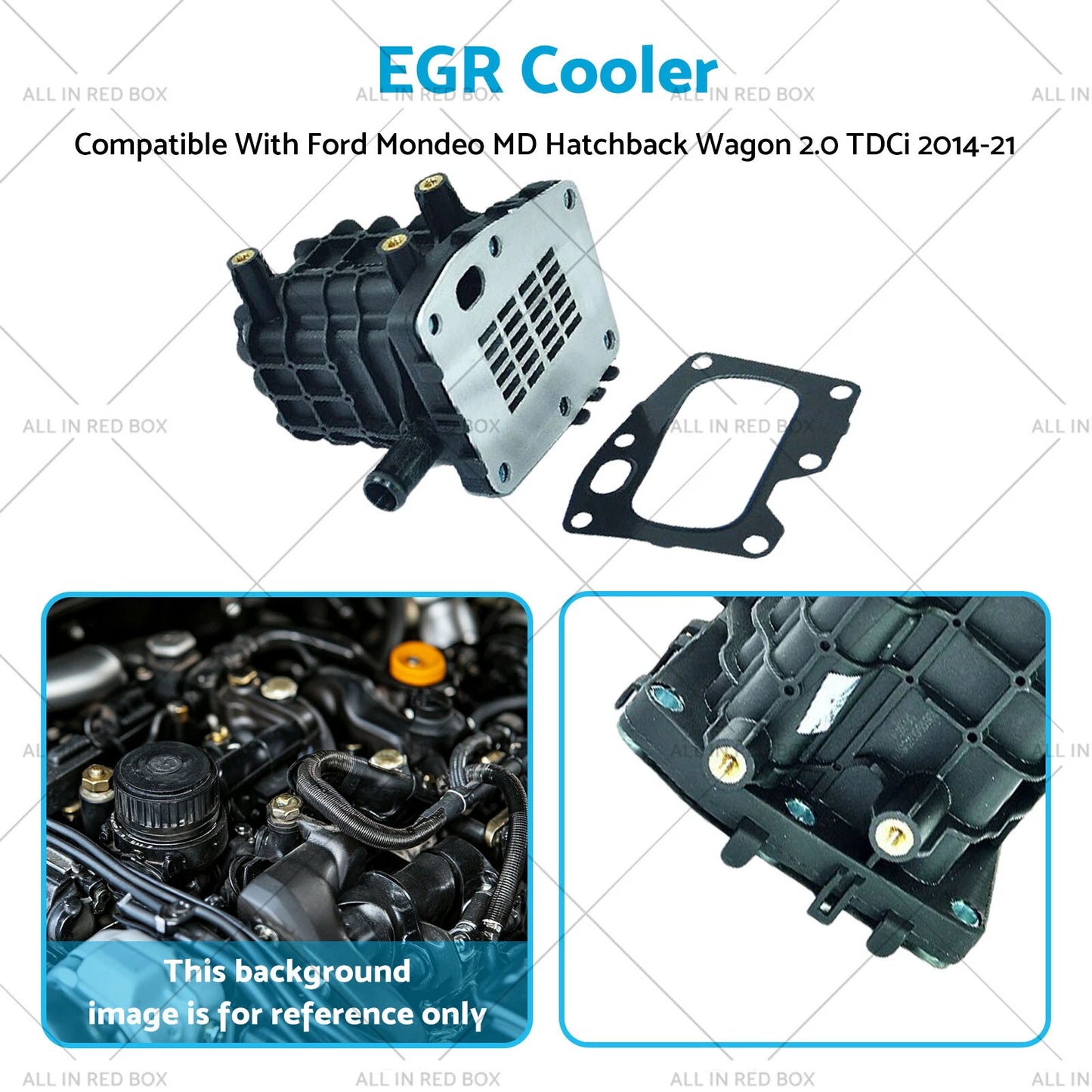 EGR Cooler & Gasket for Ford Mondeo MD Hatchback Wagon 2.0 TDCi (14-21)