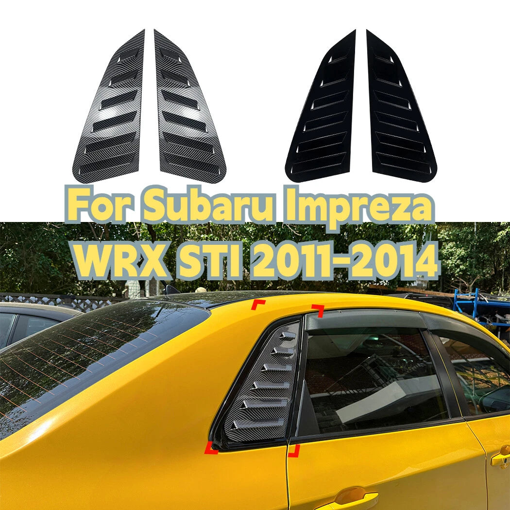Rear Window Shutter Louvers Cover Trim for Subaru Impreza WRX STI (2011–2014)