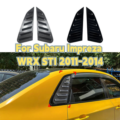 Rear Window Shutter Louvers Cover Trim for Subaru Impreza WRX STI (2011–2014)