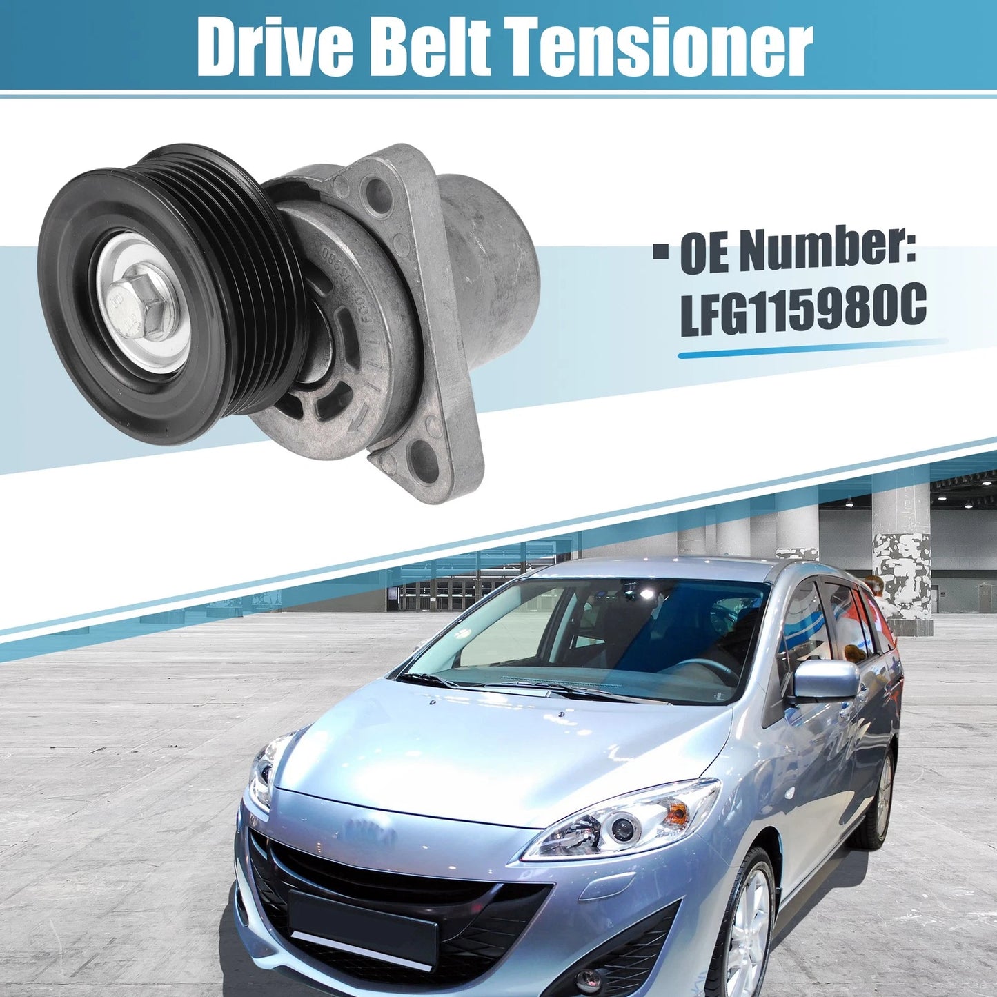 Belt Tensioner Pulley Assembly for Mazda 3 (2010-2013)