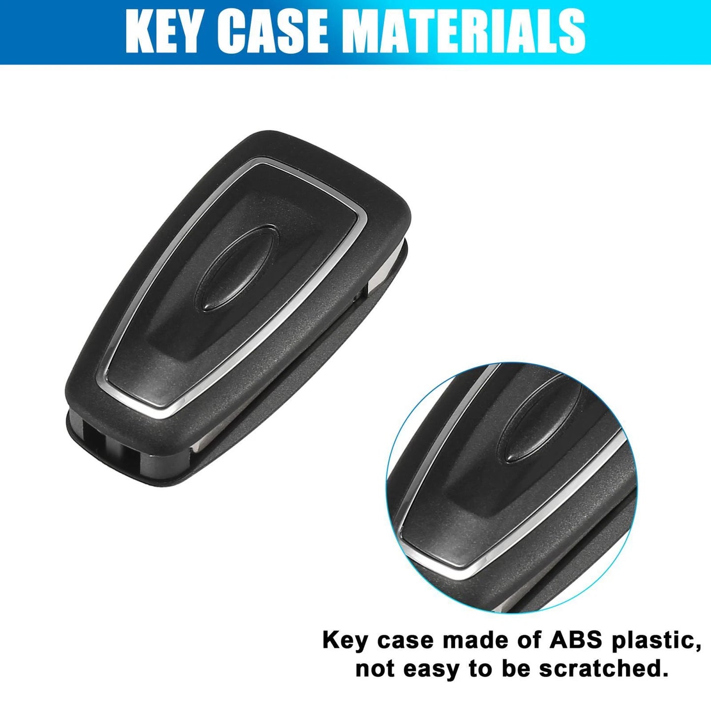 3 x Car Fob Key Case Shell for Ford Transit, Transit Custom, Transit Connect