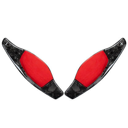 Carbon Fiber Steering Wheel Paddle Shifter Extensions for Audi R8 RS3 RS4 RS5 TT