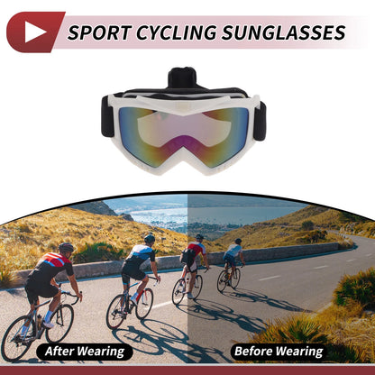 1Pc Motorcycle Riding Goggles for PC Cycling Sunglasses