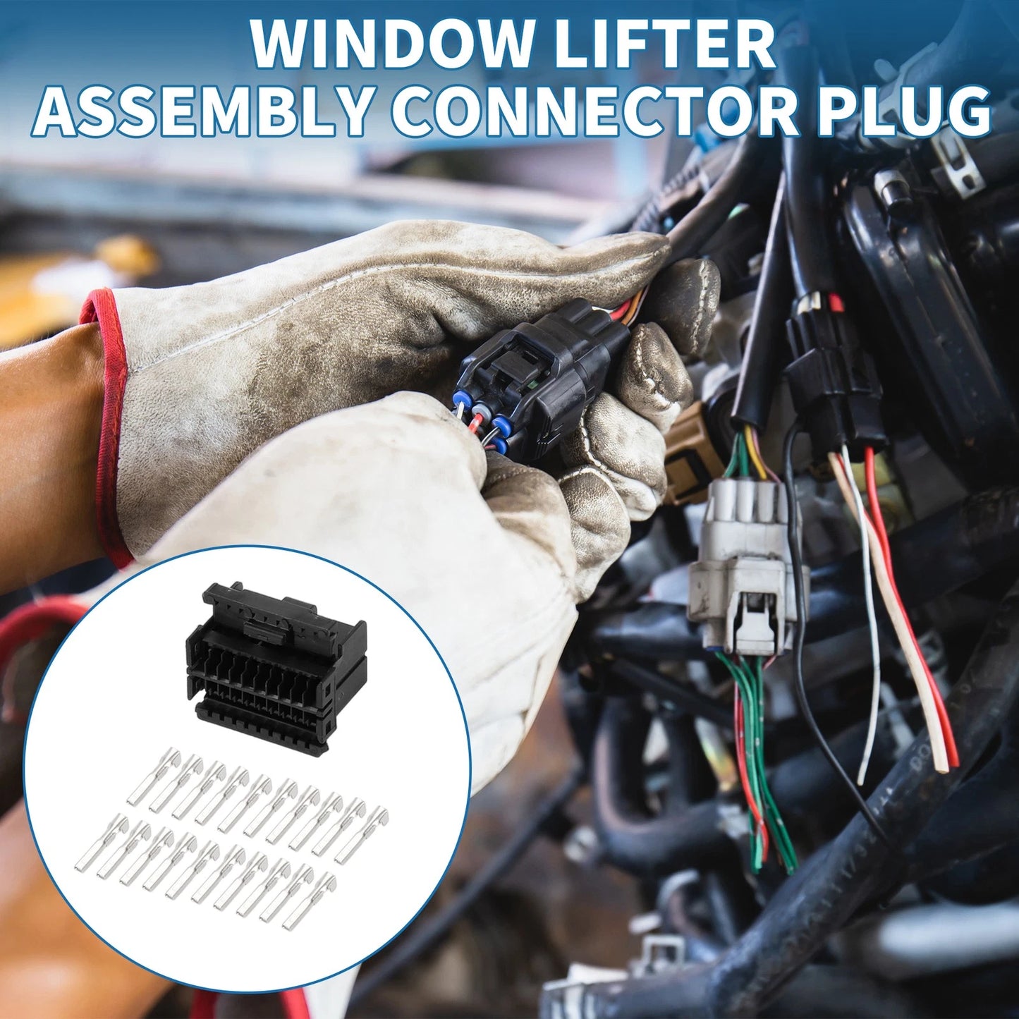 Window Lifter Assembly Connector Plug for Ford Suzuki  - 1 Set