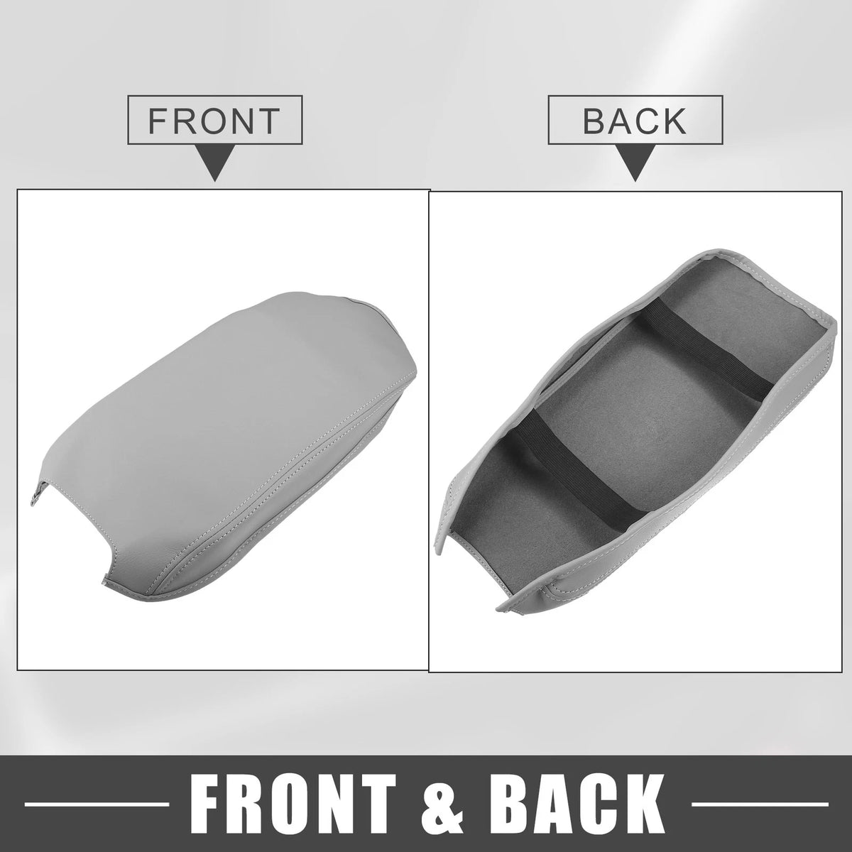 Center Console Armrest Cover Pad for Toyota Camry Hybrid (2012-2017) Gray