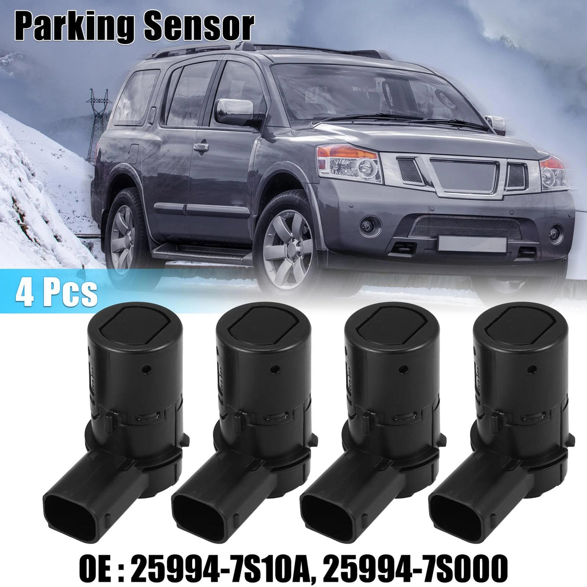4 x PDC Reverse Parking Assist Sensors for Nissan Titan (2004-2023)