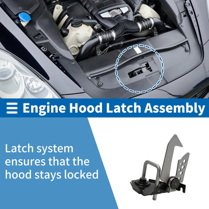 Hood Latch Assembly for BMW 528i L6 3.0L (2009-2011) - 1 x Pcs