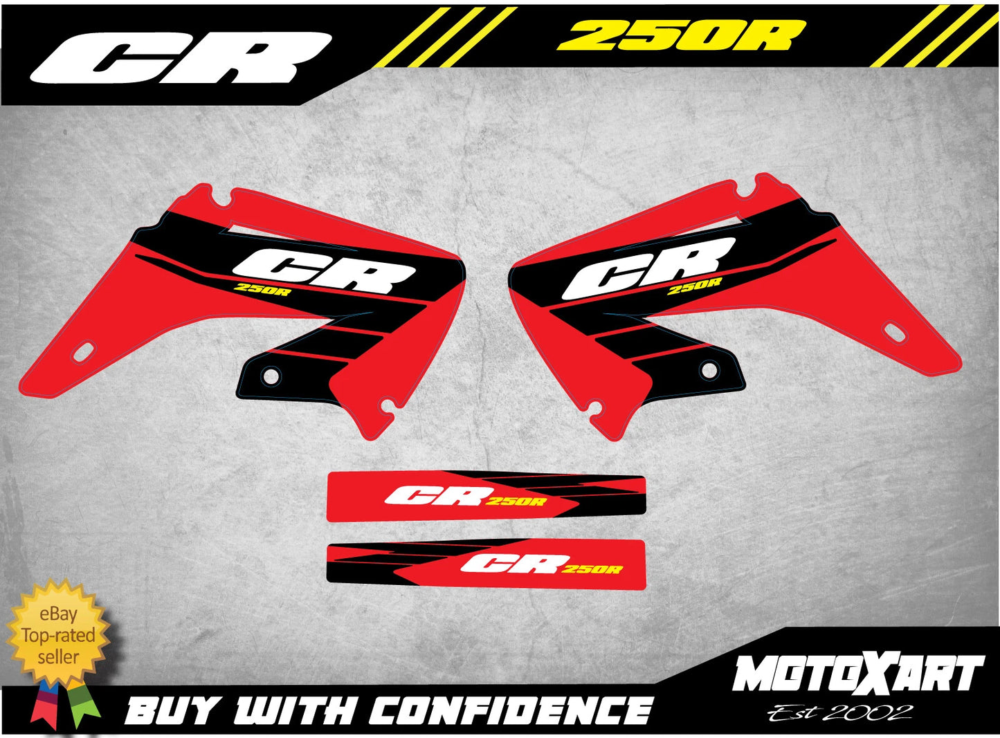 Radiator & S/Arm Stickers for Honda CR 250 (2002-2016)