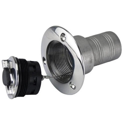 Deck Filler Blank Straight 316 Stainless 50mm Lockable for Various Boats