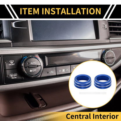 Audio Volume Tune Switch Knob Cover Ring for Toyota Tacoma (2020-2023)