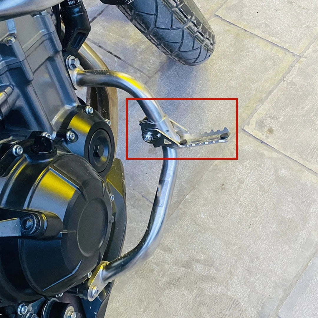 Folding Footrest Pegs for BMW R1250GS (2021-2022) - Silver 2 x
