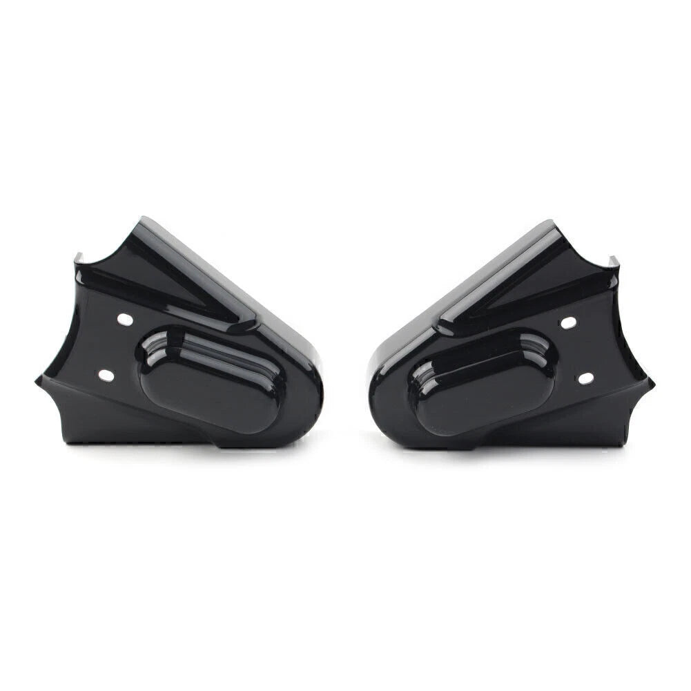 Black Phantom Rear Axle Covers Kit for Harley Softail (1986-2007)
