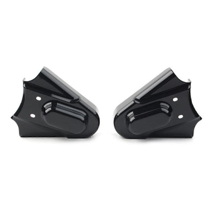 Black Phantom Rear Axle Covers Kit for Harley Softail (1986-2007)
