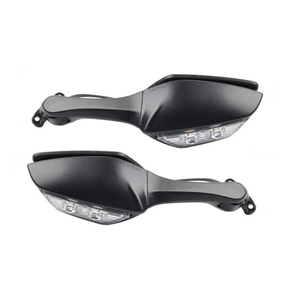 Motorcycle Rear View Mirrors w/ Turn Signals for Kawasaki Ninja ZX10R (2016-2023)