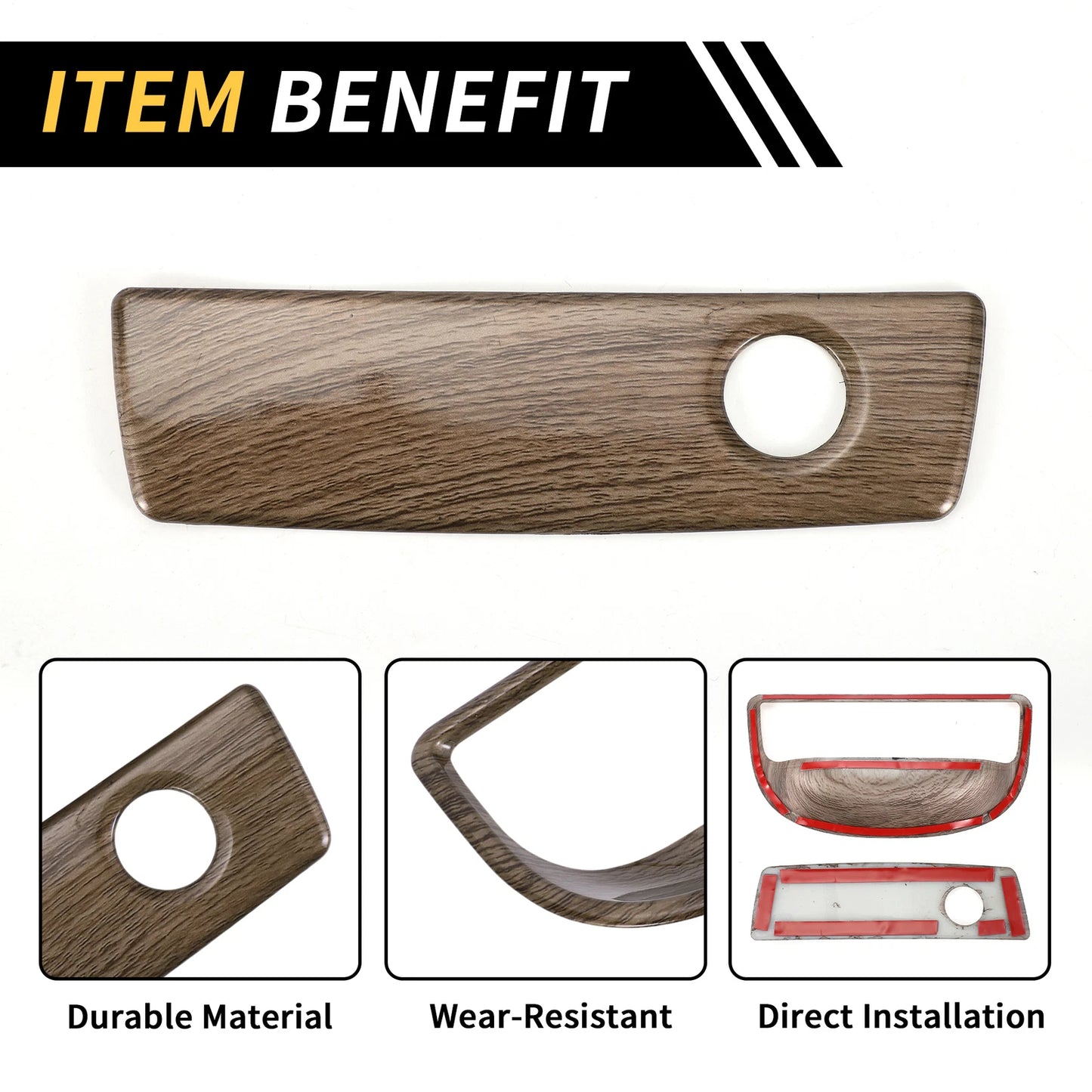 Glove Box Handle Switch Cover for Jeep Wrangler JK (2007-2017) Brown