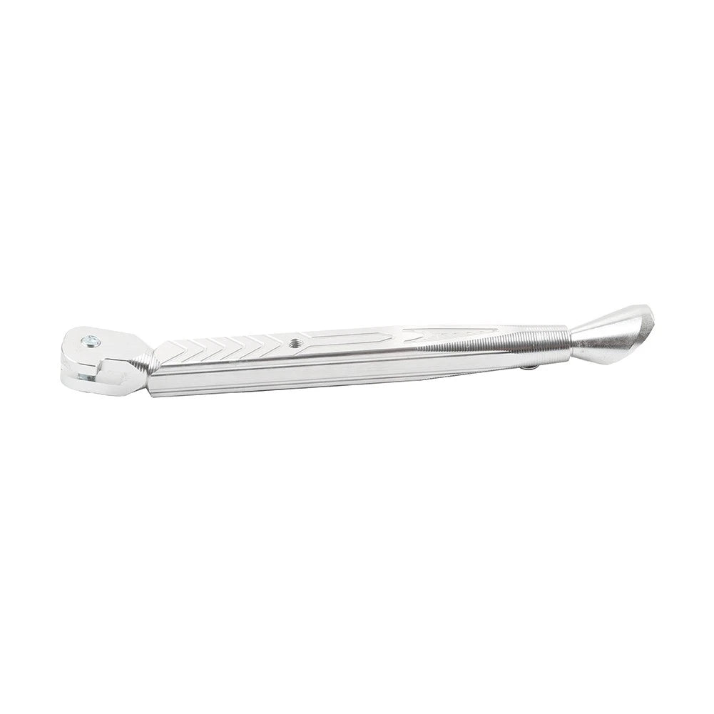 Aluminum Adjustable Kickstand Foot for Motorcycle Universal Silver