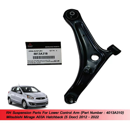 RH Lower Control Arm for Mirage Hatchback (2012-2022)