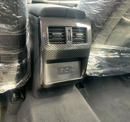 Rear Air Outlet Vent Cover Trim for Nissan Rogue Carbon Fiber Panel (2021-2023)
