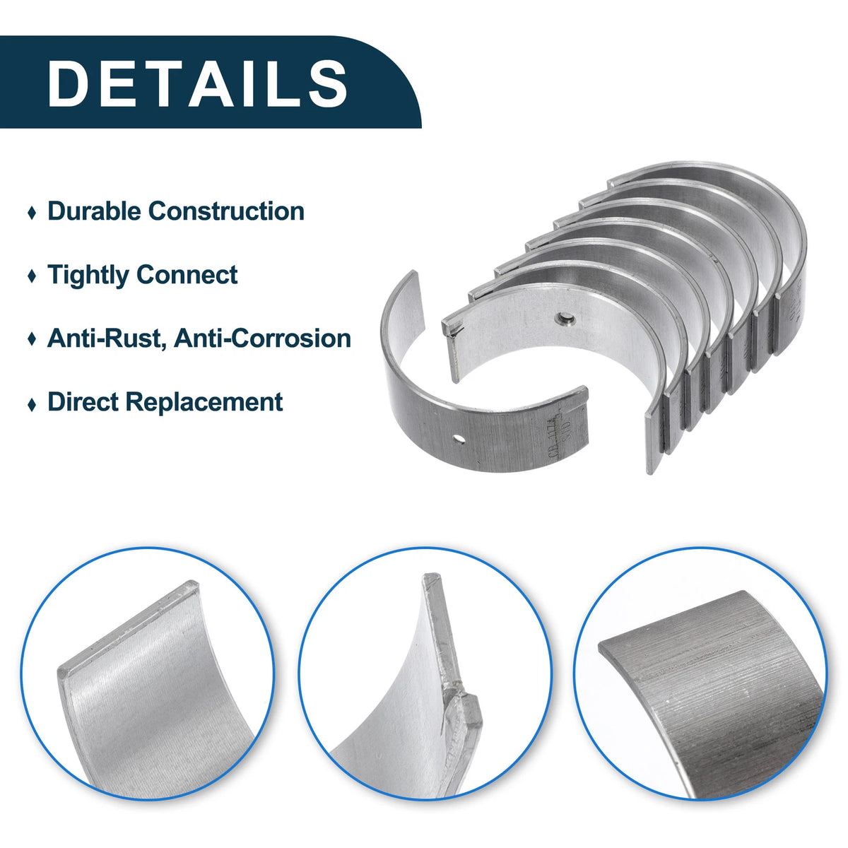 Connecting Rod Bearing Set for Nissan 200SX  - 8 Pcs