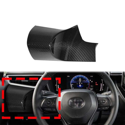 100% Carbon Left Dashboard Panel AC Vent Lower Trim For Toyota GR Corolla 23-25