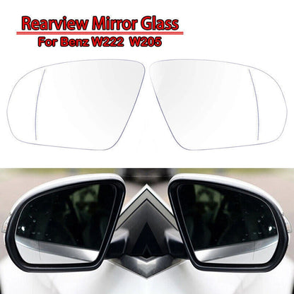 Heated Clear Mirror Glass for Mercedes-Benz S-Class, C-Class (2014-Present)