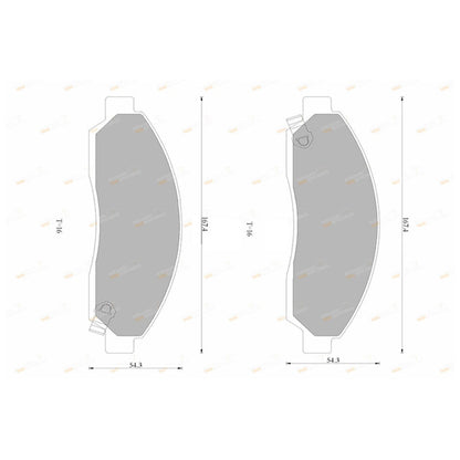 Front Disc Brake Pads Set for Isuzu D-Max (2008-2020)