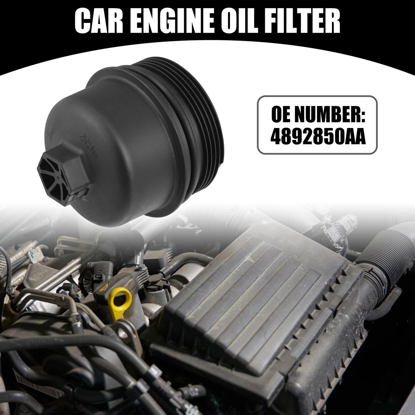 Oil Engine Filter Housing Cap Cover for Dodge Dart (2012-2016)